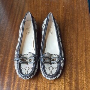 Coach Women’s Ella Brown Monogram Loafers Size 6.5